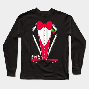 christmas tuxedo t shirt Long Sleeve T-Shirt